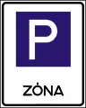 E-34Beginn einer Parkzone