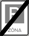 E-35Ende einer Parkzone