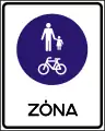 E-36Beginn eines gemeinsamen Geh- und Radwegs