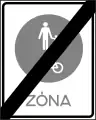 E-37Ende eines gemeinsamen Geh- und Radwegs