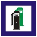 F-16Tankstelle mit bleifreiem Benzin