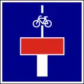 G-302für Radverkehr durchlässige Sackgasse