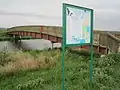 Westliche Dümmerniederung (vorne) und Ochsenmoor (hinten); dazwischen die Hunte