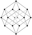 Parallelprojektion eines Tesserakts