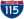 Straßenschild der I-115