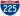 Straßenschild der I-225