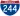Straßenschild der I-244