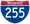 Straßenschild der I-255
