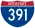 Straßenschild der I-391