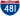 Straßenschild der I-481