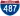 Straßenschild der I-487
