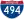Straßenschild der I-494