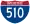 Straßenschild der I-510