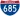 Straßenschild der I-685