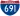 Straßenschild der I-691