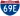 Straßenschild der I-69E