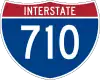 Straßenschild der I-710