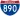 Straßenschild der I-890