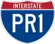 Interstate Highway Nummerntafel in Puerto Rico.