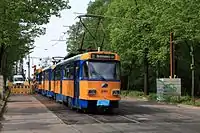 Tatra T4D-M auf der Linie 11 in Con­ne­witz