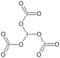 Strukturformel von Tetraiodnonaoxid