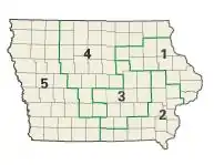 Iowa: Kongress-Wahlkreise