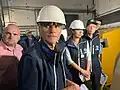 IAEO Generaldirektor Rafael Grossi und Mitglieder des Missionsteams in der Anlage am 1. September 2022