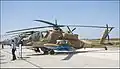 AH-64A Apache Peten Kampfhubschrauber der 190. Staffel „Magic Touch“ im Jahr 2017