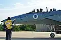 Eine der beteiligten F-15D Eagle Baz #280 mit dem Symbol in 2015