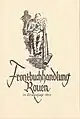 Einkleber, Front­buchhandlung Rouen(60 × 88 mm)