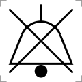 IEC 60417-5576 mit einem Kreuz zur Negation