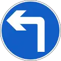 RUS-007vorgeschriebene Fahrtrichtung – links