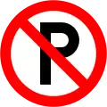 Parkverbotsschild in Irland