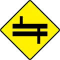 Verkehrsschild in Irland, Quadrat