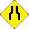 W-071Verengte Fahrbahn