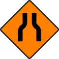 WK-034Verengte Fahrbahn