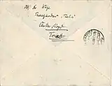 Brief des Teilnehmers der II. Ärztefahrt vom 20. November 1909, Dr. George Wege, aus Luxor (145 × 111 mm)
