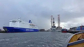 Fähre nach Newcastle im Vissershaven