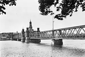 IJsselbrücke von Kampen 1930.