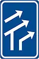 IP-17Anordnung der Fahrstreifen