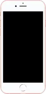 Vorderseite eines iPhone 6s in Roségold