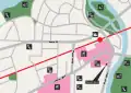 Beispiel eines Stadtplans mit Sinnbildern