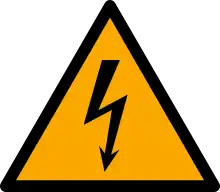 Warnung vor gefährlicher elektrischer Spannung nach ISO 7010