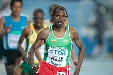 Ibrahim Jeilan bei den Weltmeisterschaften 2011 in Daegu