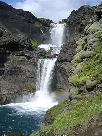Die Ófærufossar in der Eldgjá