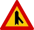 A07.21Einmündung einer Straße ohne Vorrang (schräg rechts)