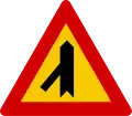 A07.22Einmündung einer Straße ohne Vorrang (schräg links)