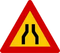 A14.11Verengte Fahrbahn