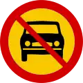 B03.21Verbot für Kraftwagen