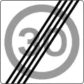 B29.30Ende einerTempo-30-Zone